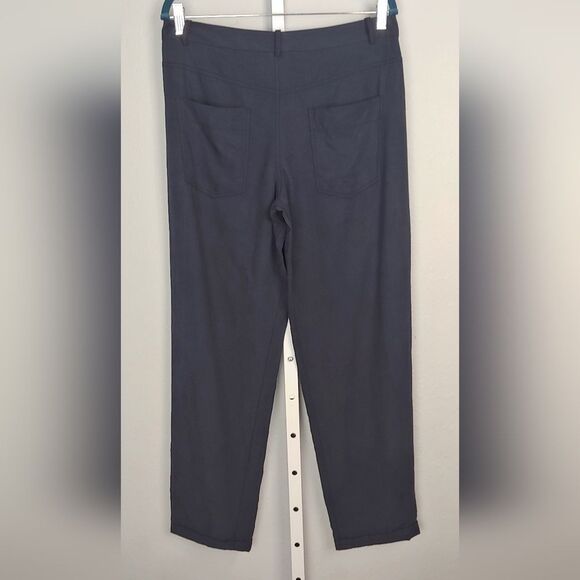 Elie Tahari Tencel Linen Blend Slacks Pants Trousers Sz 0 (runs large) Gray - Picture 2 of 9